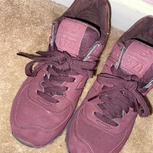 Burgundy New Balance Sneakers